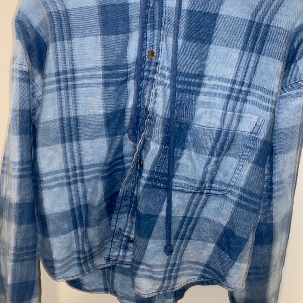 cropped hoodie flannel